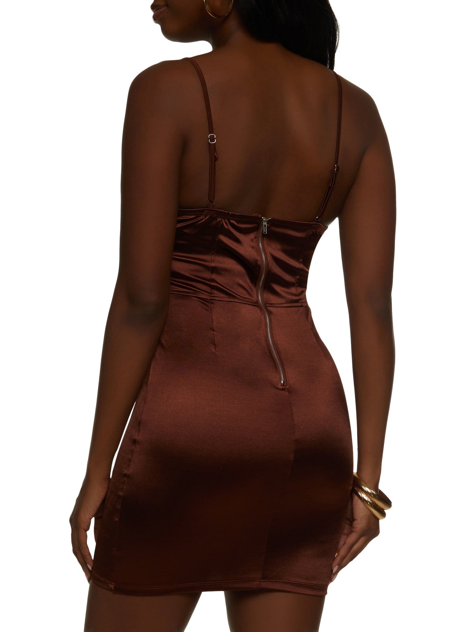 Satin Bustier Mini Dress sold by Rainbow product image thumbnail 3