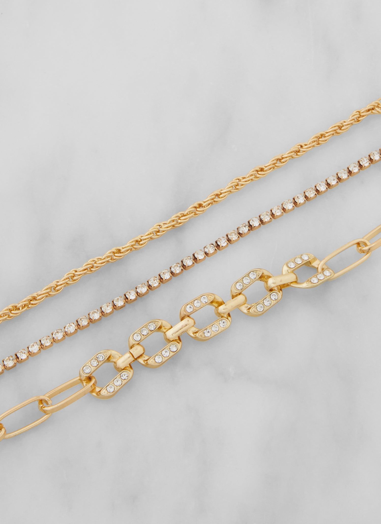 Rhinestone Studded Chain Anklet sold by Rainbow product image thumbnail 2