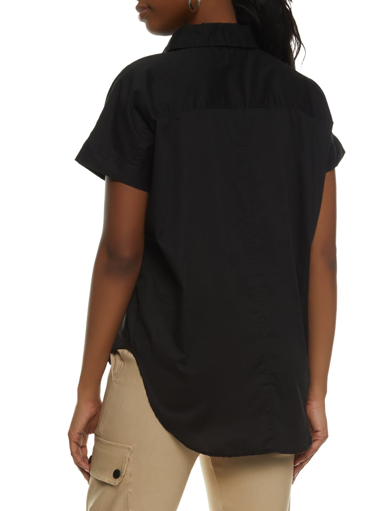 Button Up High Low Shirt sold by Rainbow product image thumbnail 2