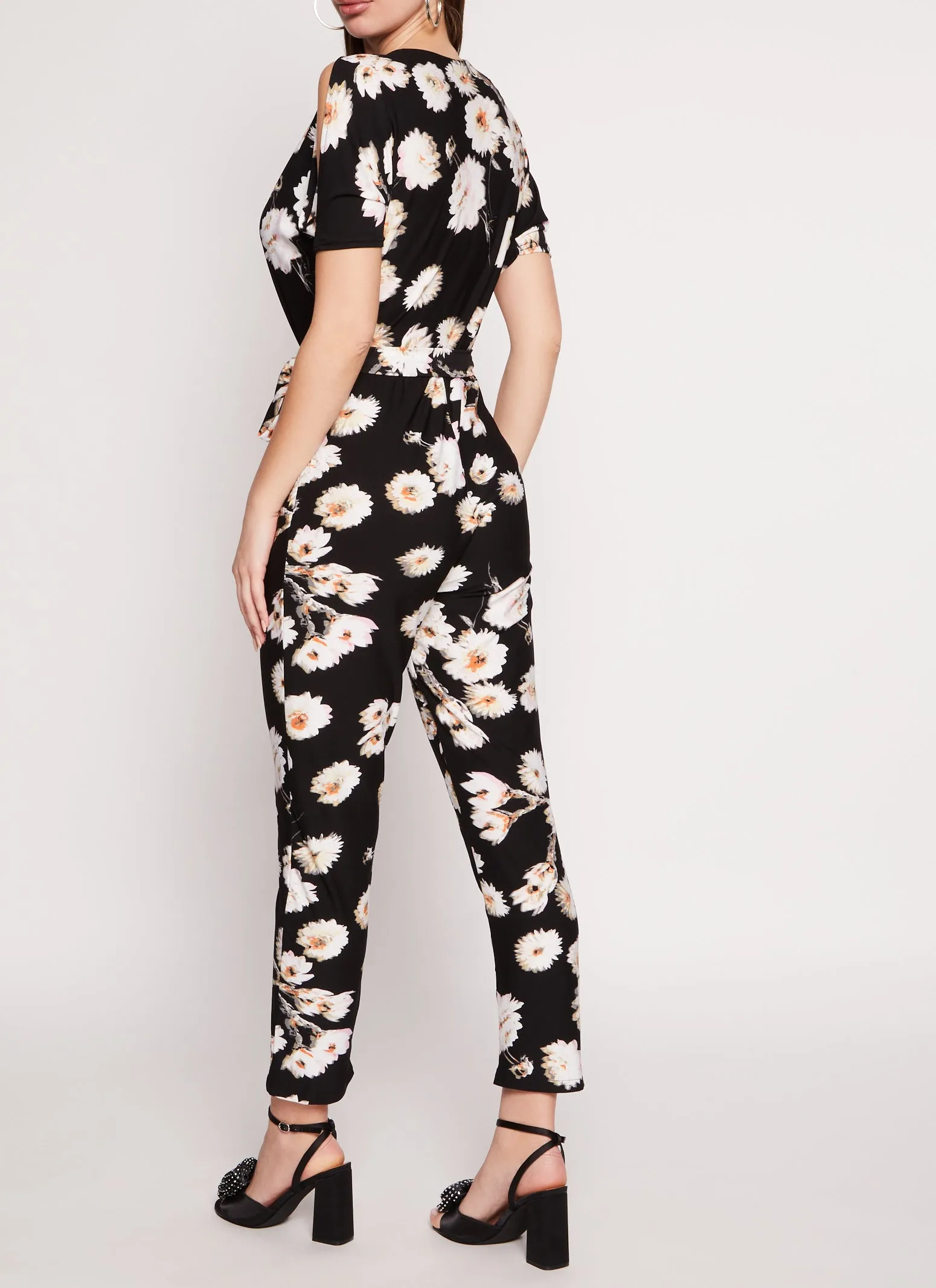 Patterned Cold Shoulder Jumpsuit sold by Rainbow product image thumbnail 3