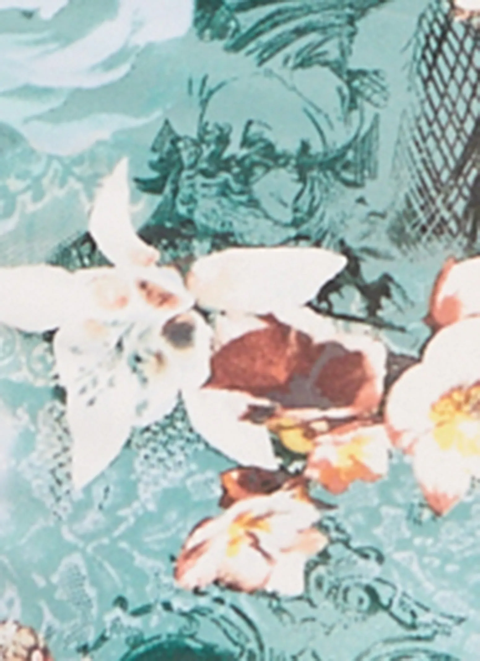 Floral Renaissance Print Cropped Tank Top and Maxi Skirt Set sold by Rainbow product image thumbnail 4