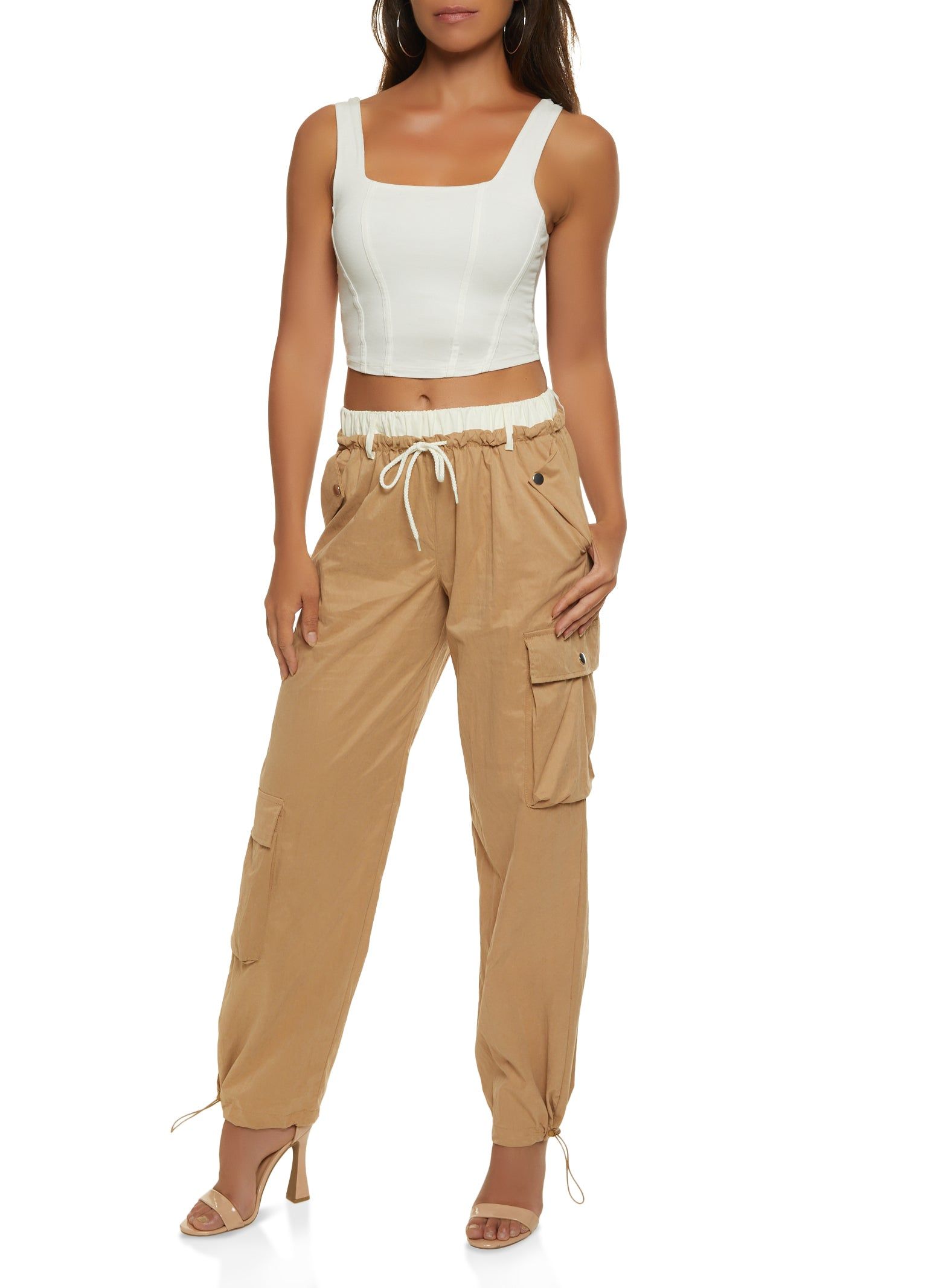 Toggle Drawstring Hem Cargo Pants sold by Rainbow product image thumbnail 2