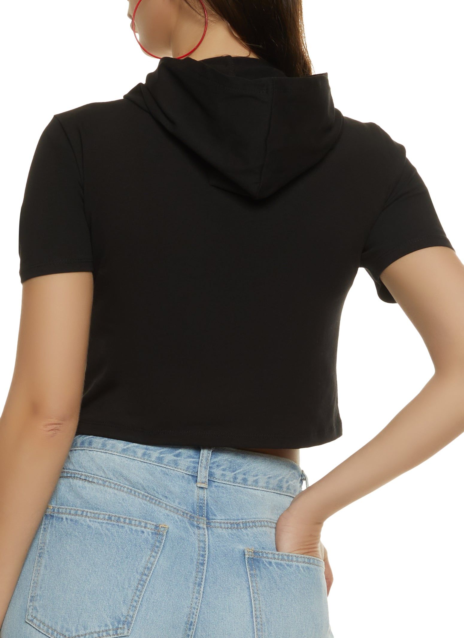 Rock and Roll Hooded Graphic Tee sold by Rainbow product image thumbnail 2