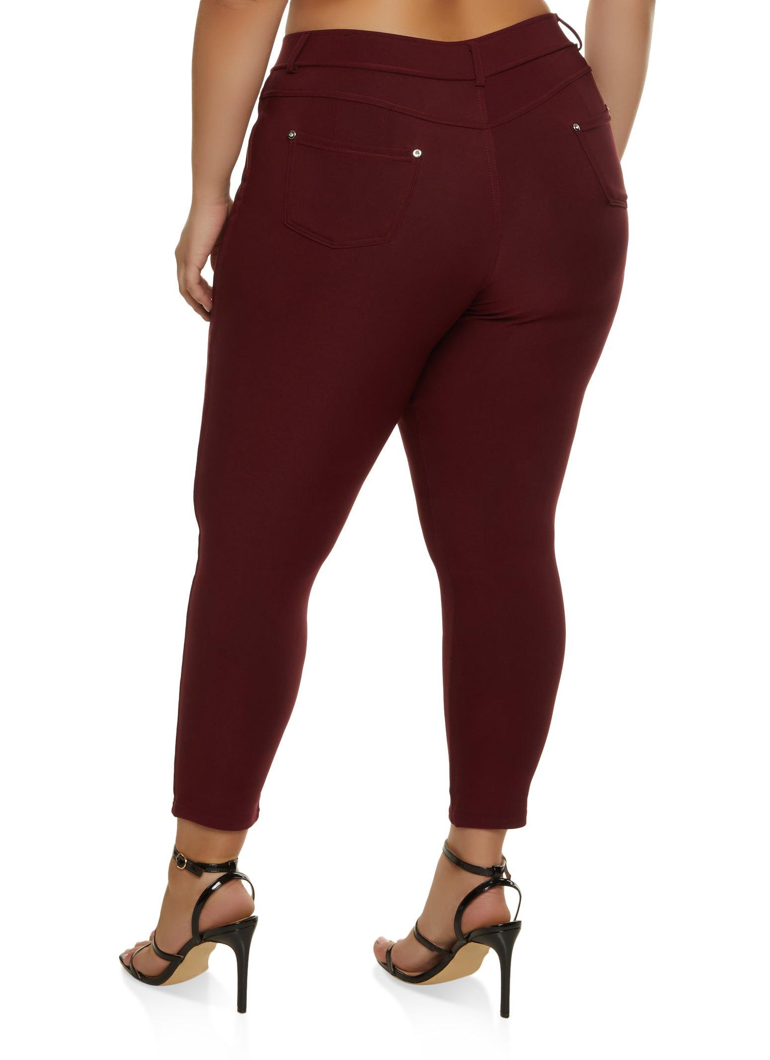 Plus Size Rhinestone Detail Scuba Pants sold by Rainbow product image thumbnail 2