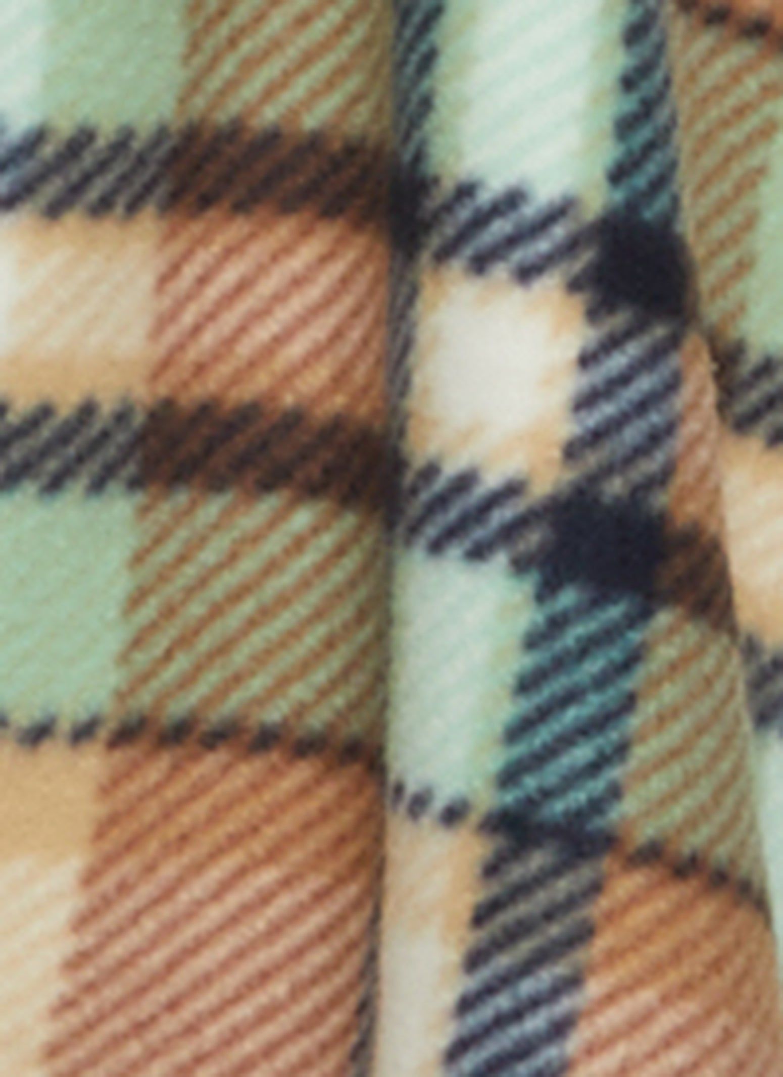 Plus Size Plaid Brushed Knit Sherpa Lined Coat sold by Rainbow product image thumbnail 4