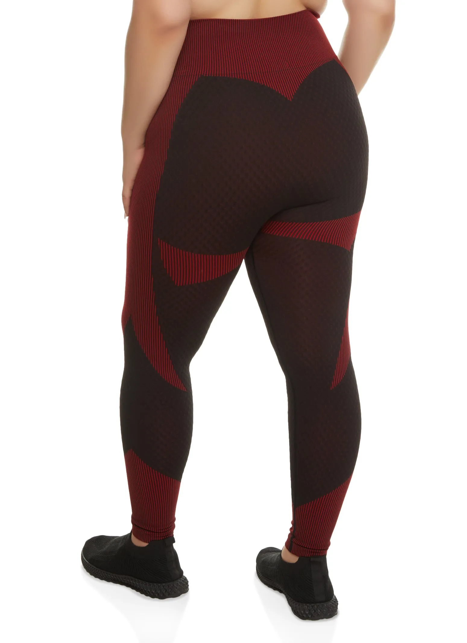 Plus Size Daisy Seamless Textured Knit Leggings sold by Rainbow product image thumbnail 2