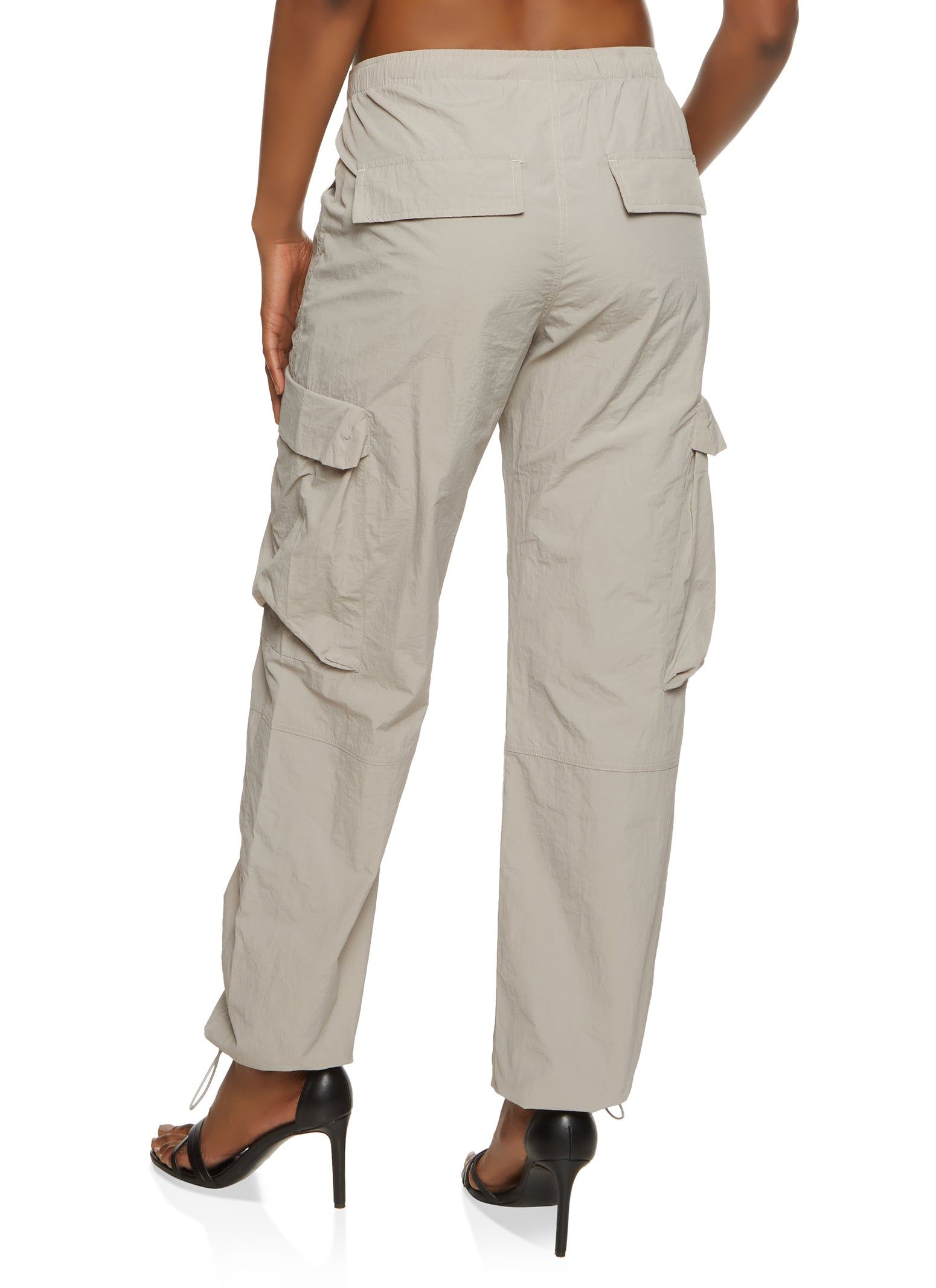 Nylon Drawstring Hem Cargo Pants sold by Rainbow product image thumbnail 2
