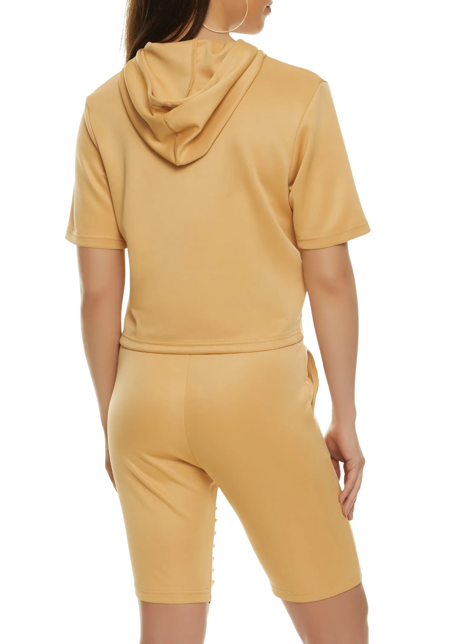 Slashed Short Sleeve Hoodie sold by Rainbow product image thumbnail 3