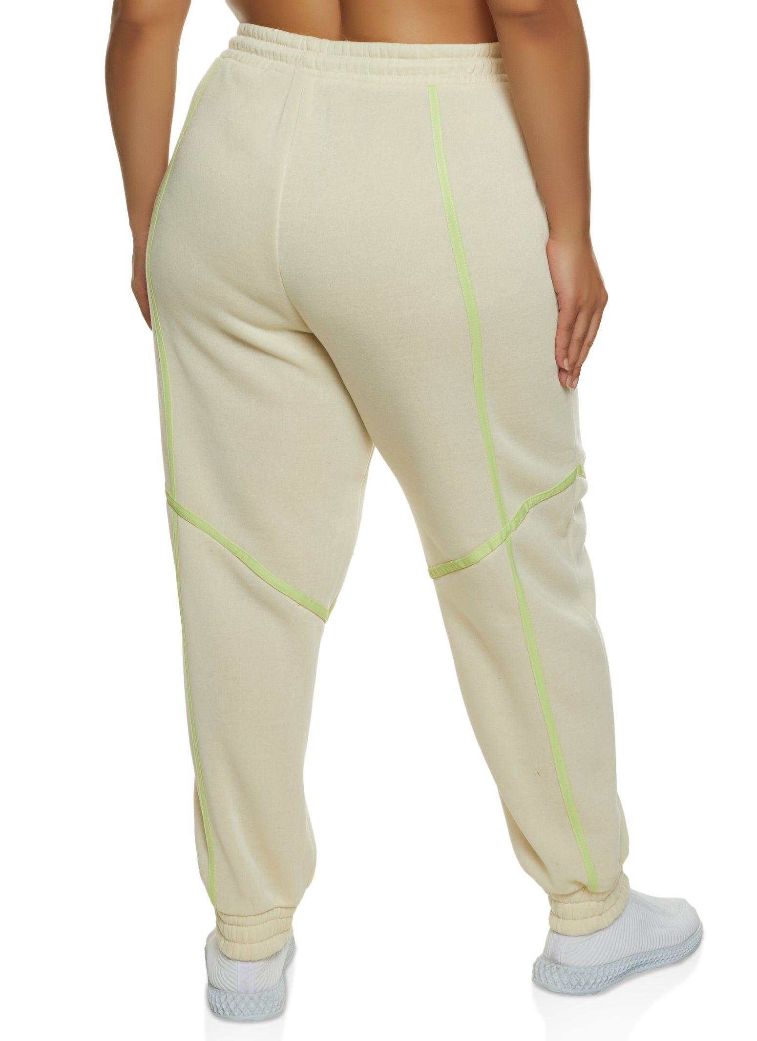 Plus Size Contrast Piping Joggers sold by Rainbow product image thumbnail 2