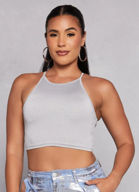 Daisy High Neck Cropped Cami sold by Rainbow