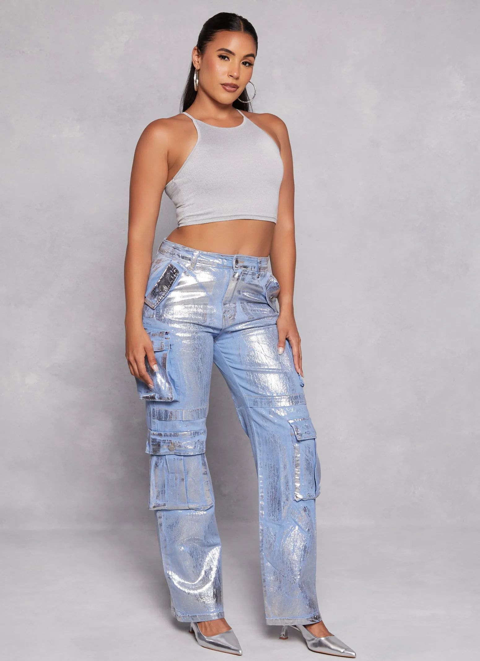 Daisy High Neck Cropped Cami sold by Rainbow product image thumbnail 2
