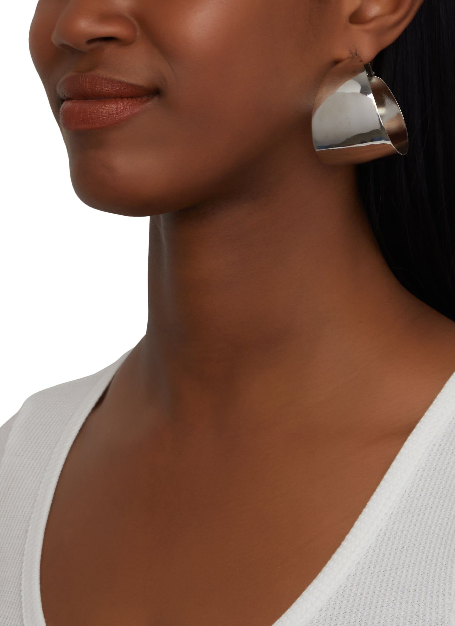 Chunky Tapered Hoop Earrings sold by Rainbow