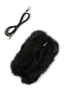 Faux Fur Muff Crossbody Bag sold by Rainbow