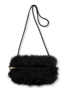 Faux Fur Muff Crossbody Bag sold by Rainbow