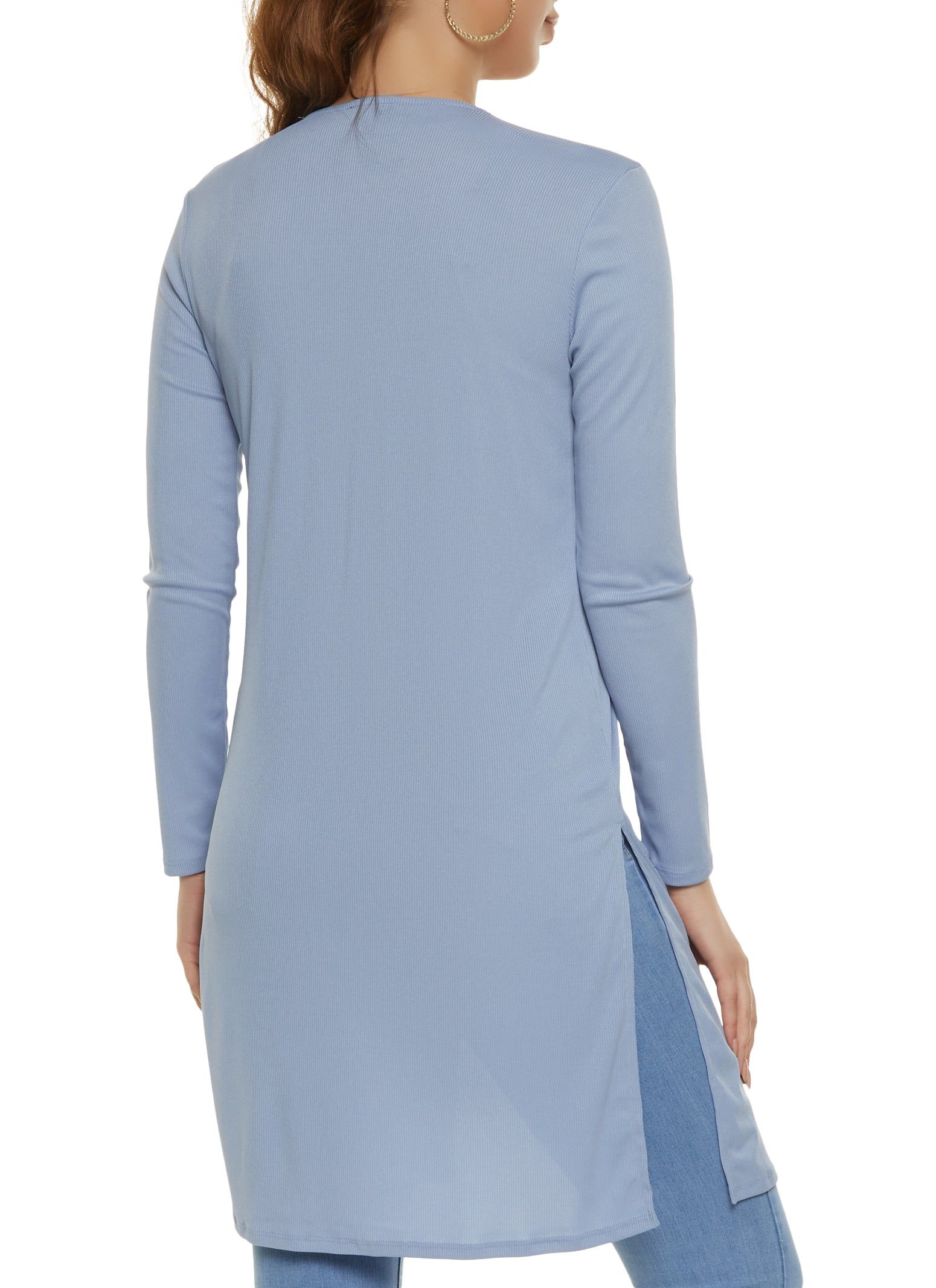 Solid Ribbed Open Front Duster sold by Rainbow product image thumbnail 2