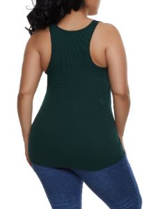 Plus Size Ribbed Knit Tank Top sold by Rainbow