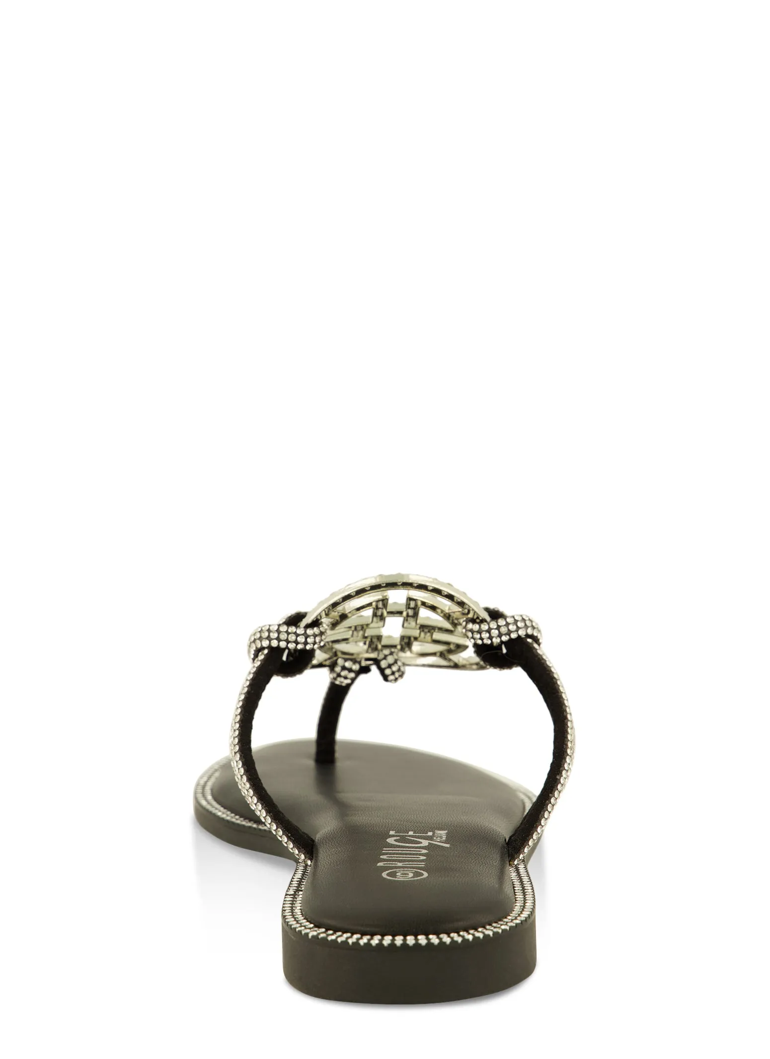 Rhinestone Geo Pendant Thong Sandals sold by Rainbow product image thumbnail 3