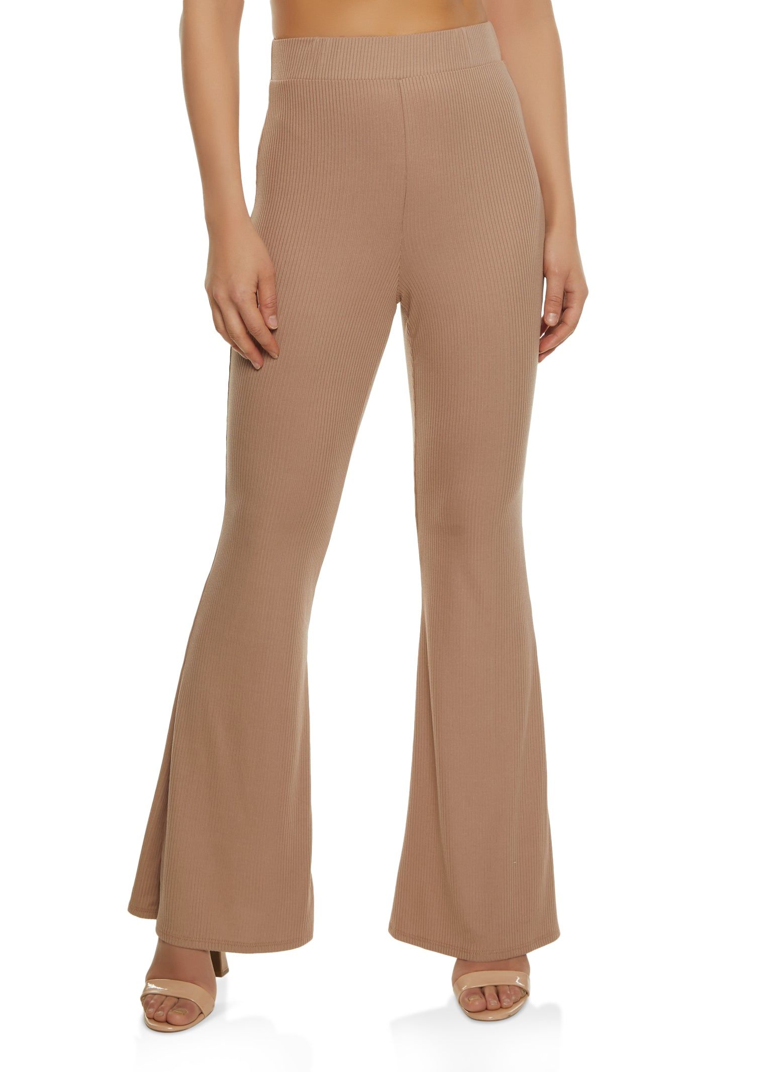 Basic Ribbed Flare Pants sold by Rainbow