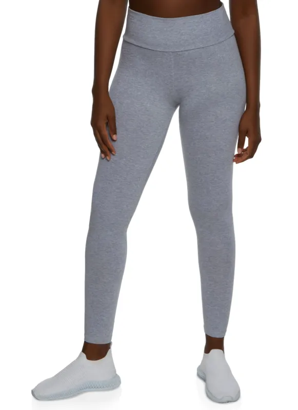 Solid Wide Waist Leggings sold by Rainbow