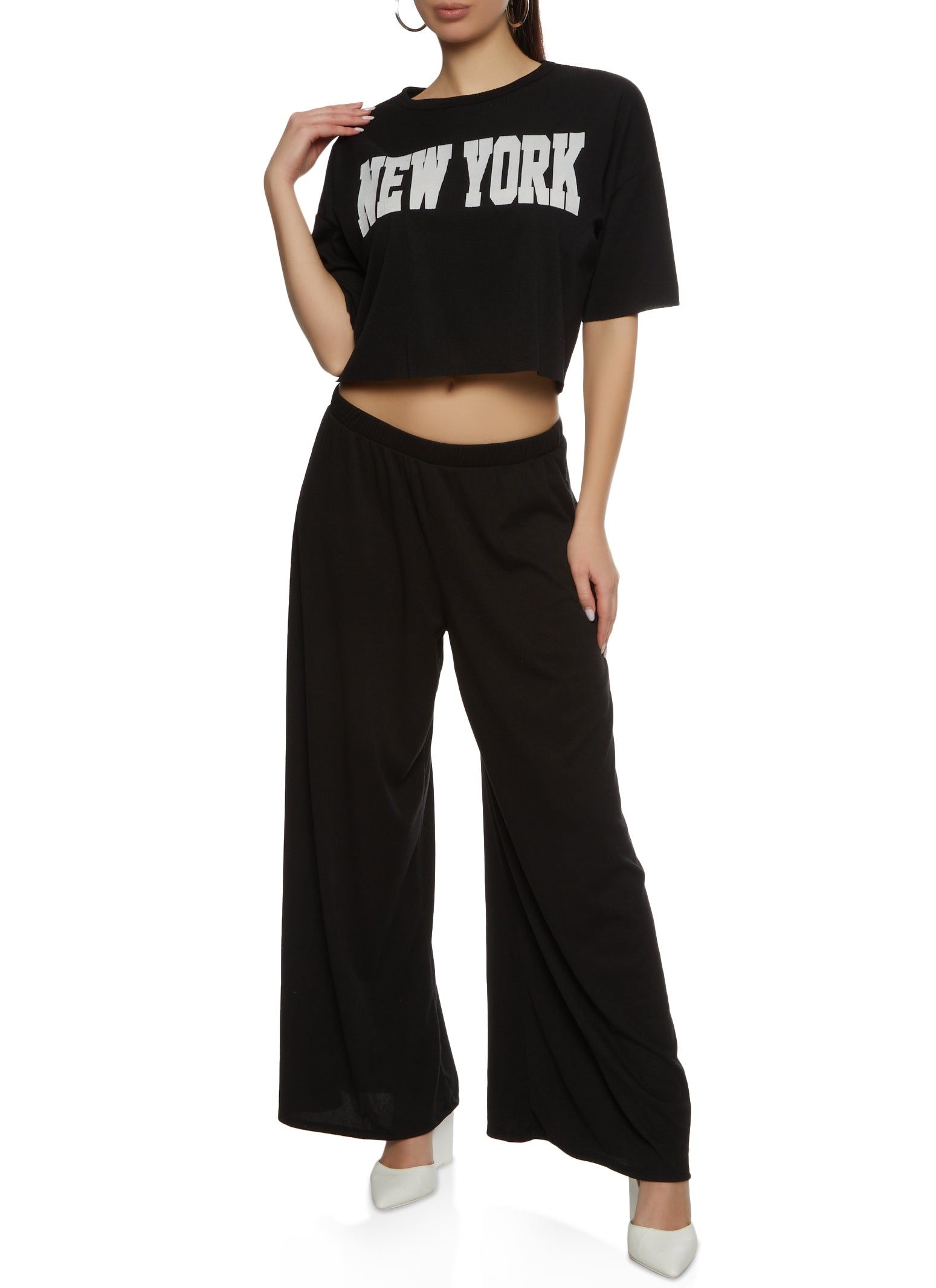 New York Boxy Crop Top sold by Rainbow product image thumbnail 2