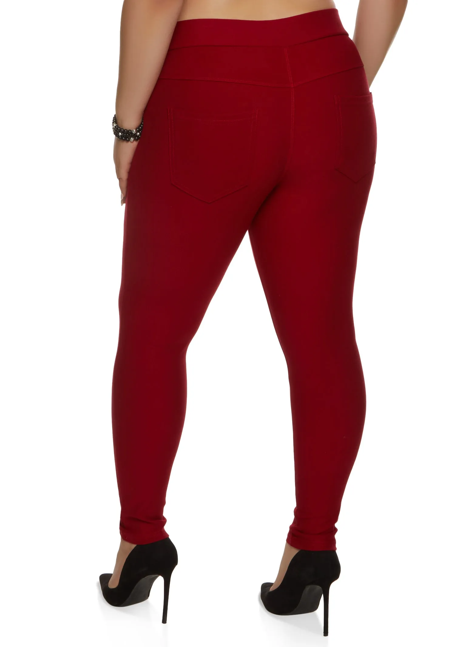 Plus Size Snatched Pull On Skinny Pants sold by Rainbow product image thumbnail 2