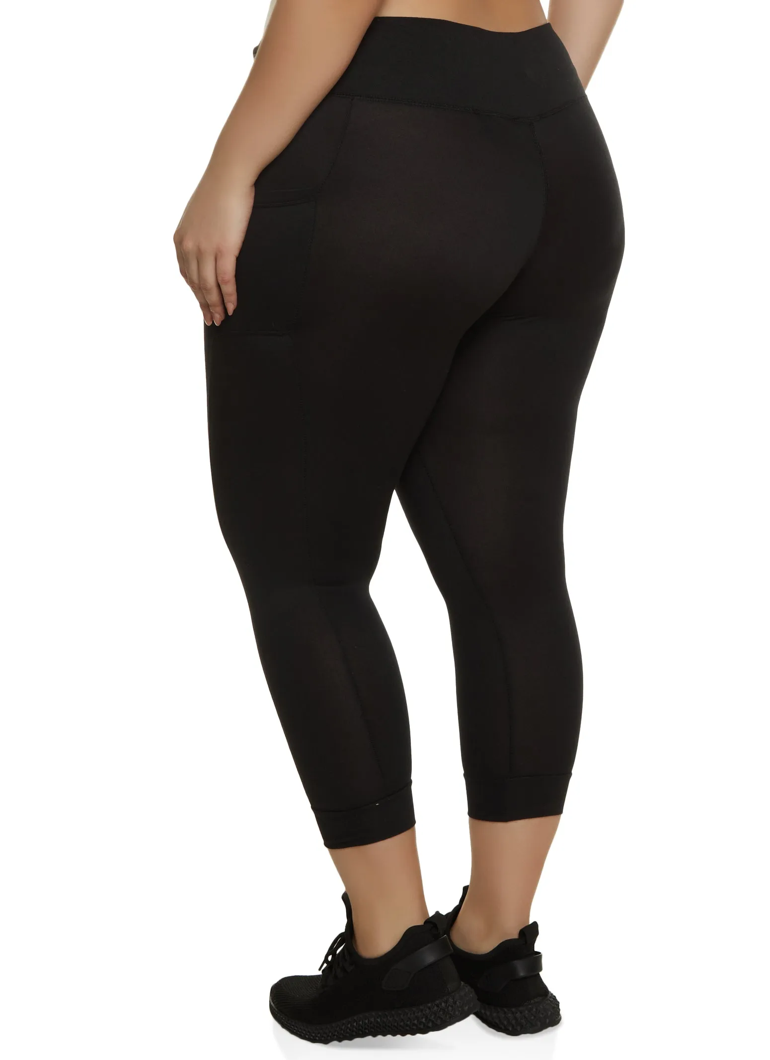 Plus Size High Waist Cell Phone Pocket Leggings sold by Rainbow product image thumbnail 2