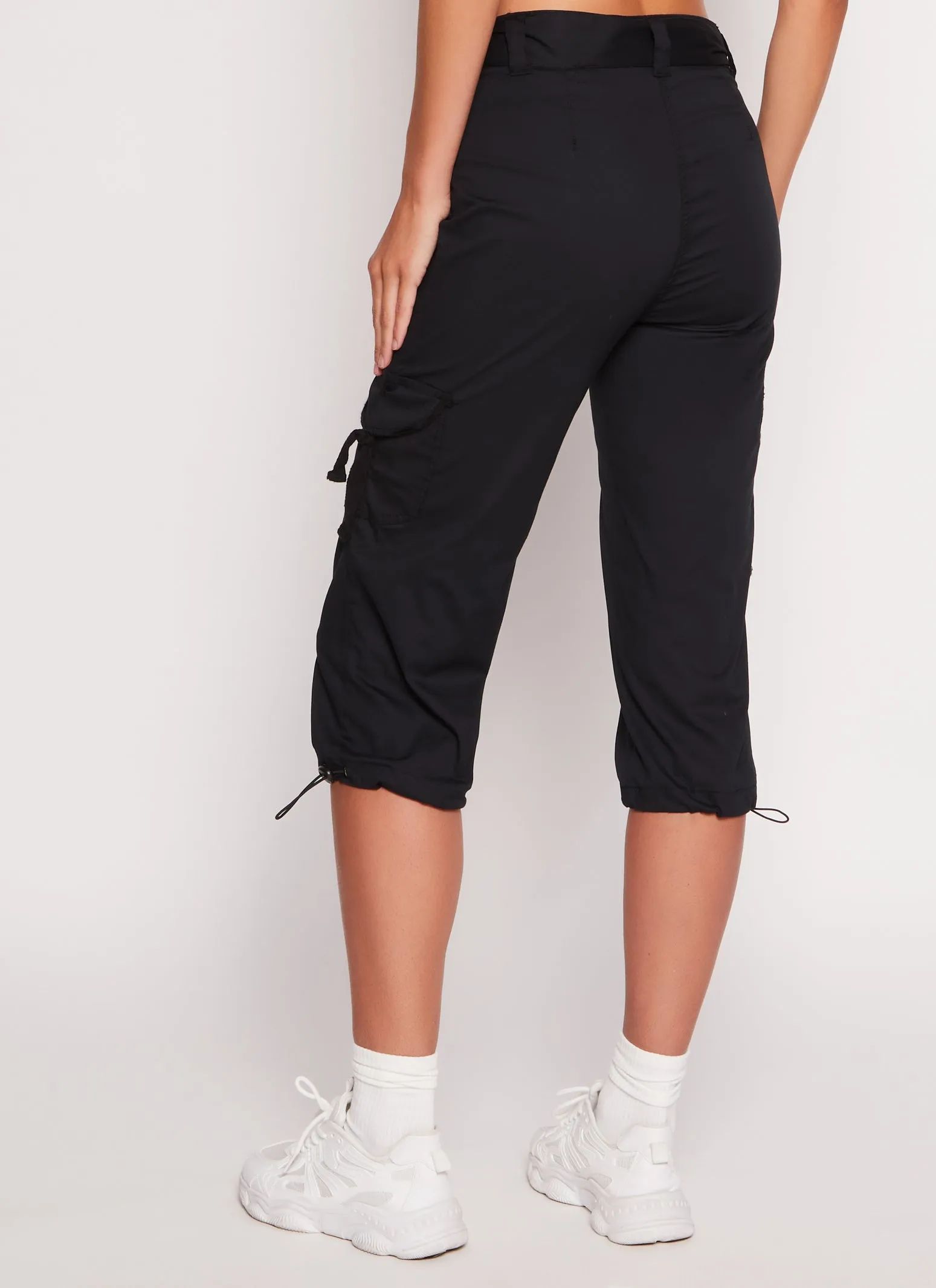 Poplin Tie Waist Capri Cargo Pants sold by Rainbow product image thumbnail 3
