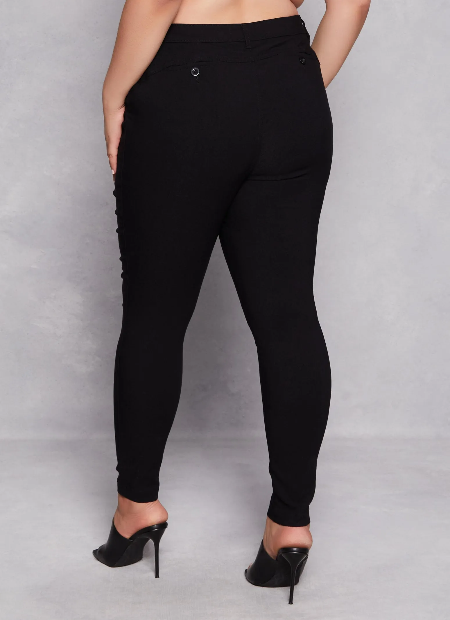 Plus Size Hyperstretch Skinny Leg Dress Pants sold by Rainbow product image thumbnail 3