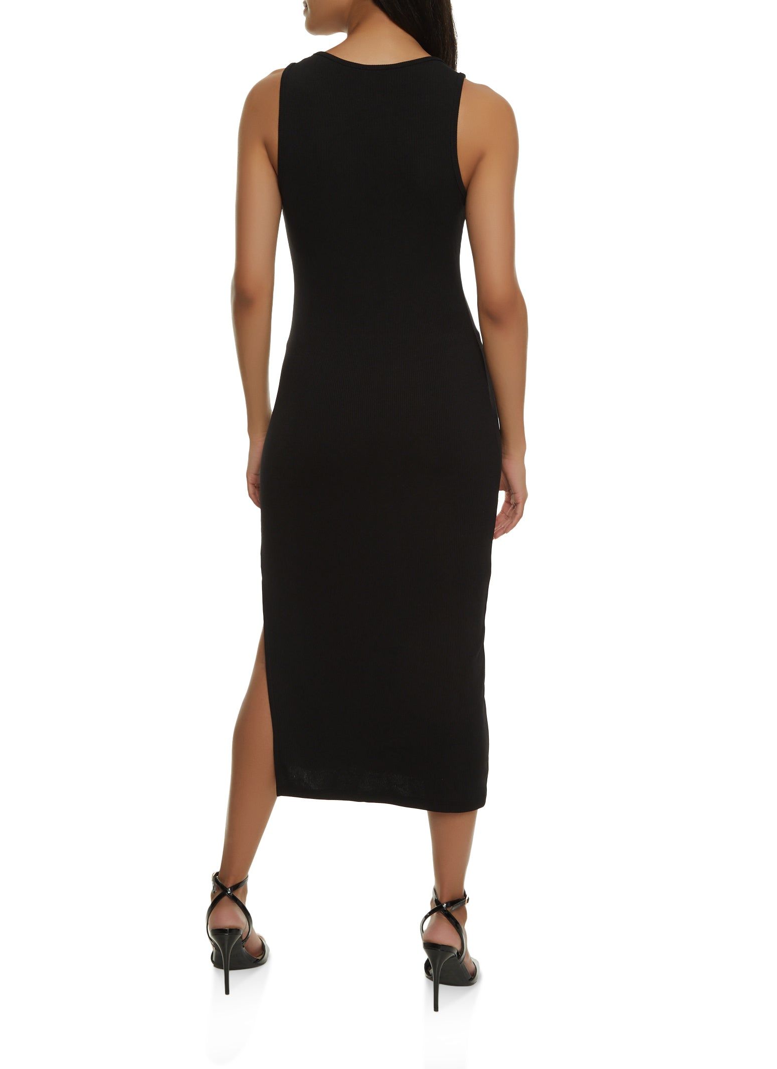 Iris Side Slit Midi Tank Dress sold by Rainbow product image thumbnail 3