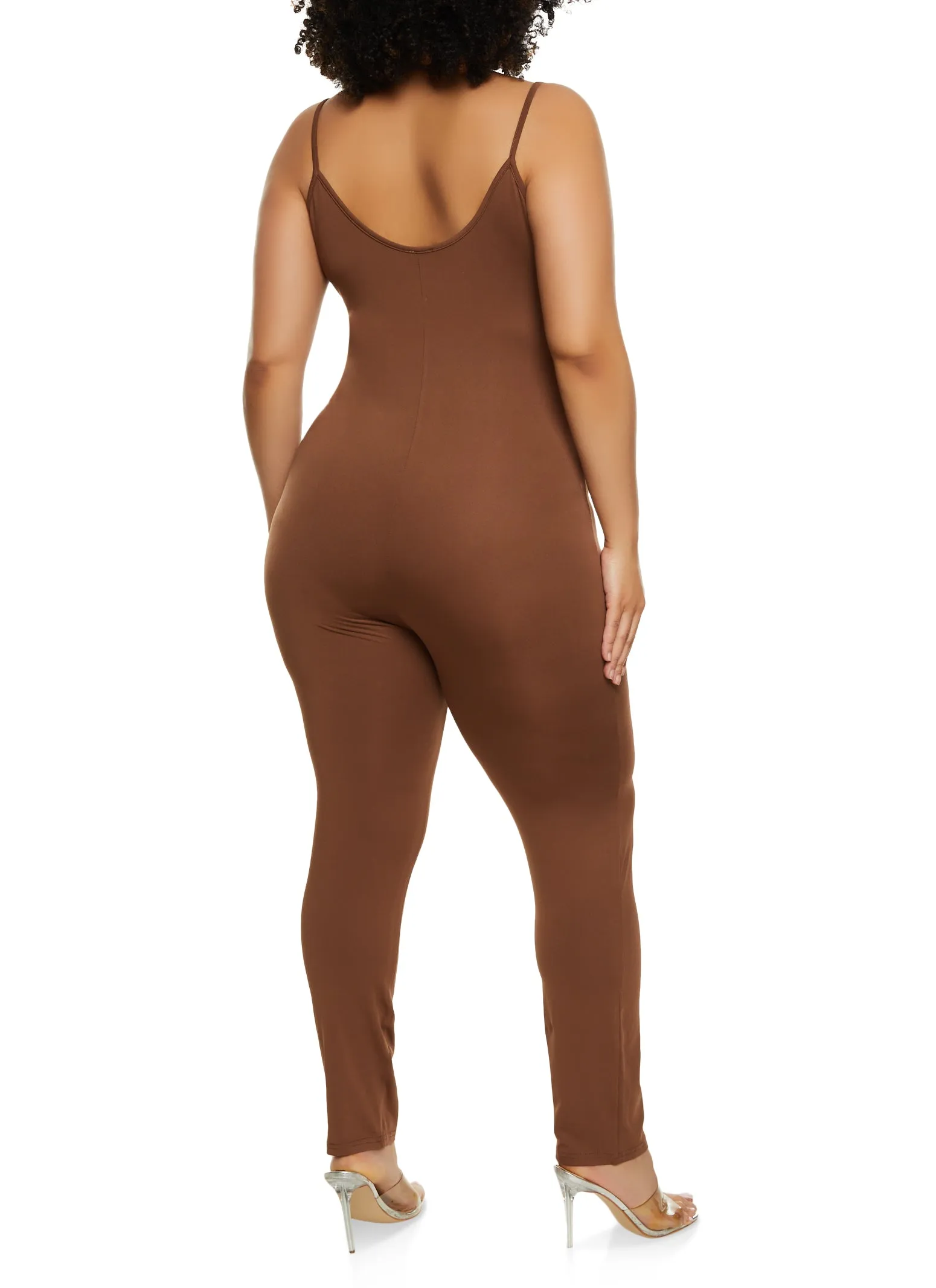 Plus Size Scoop Neck Cami Jumpsuit sold by Rainbow product image thumbnail 3