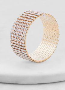 Rhinestone Studded Stretch Bracelet sold by Rainbow
