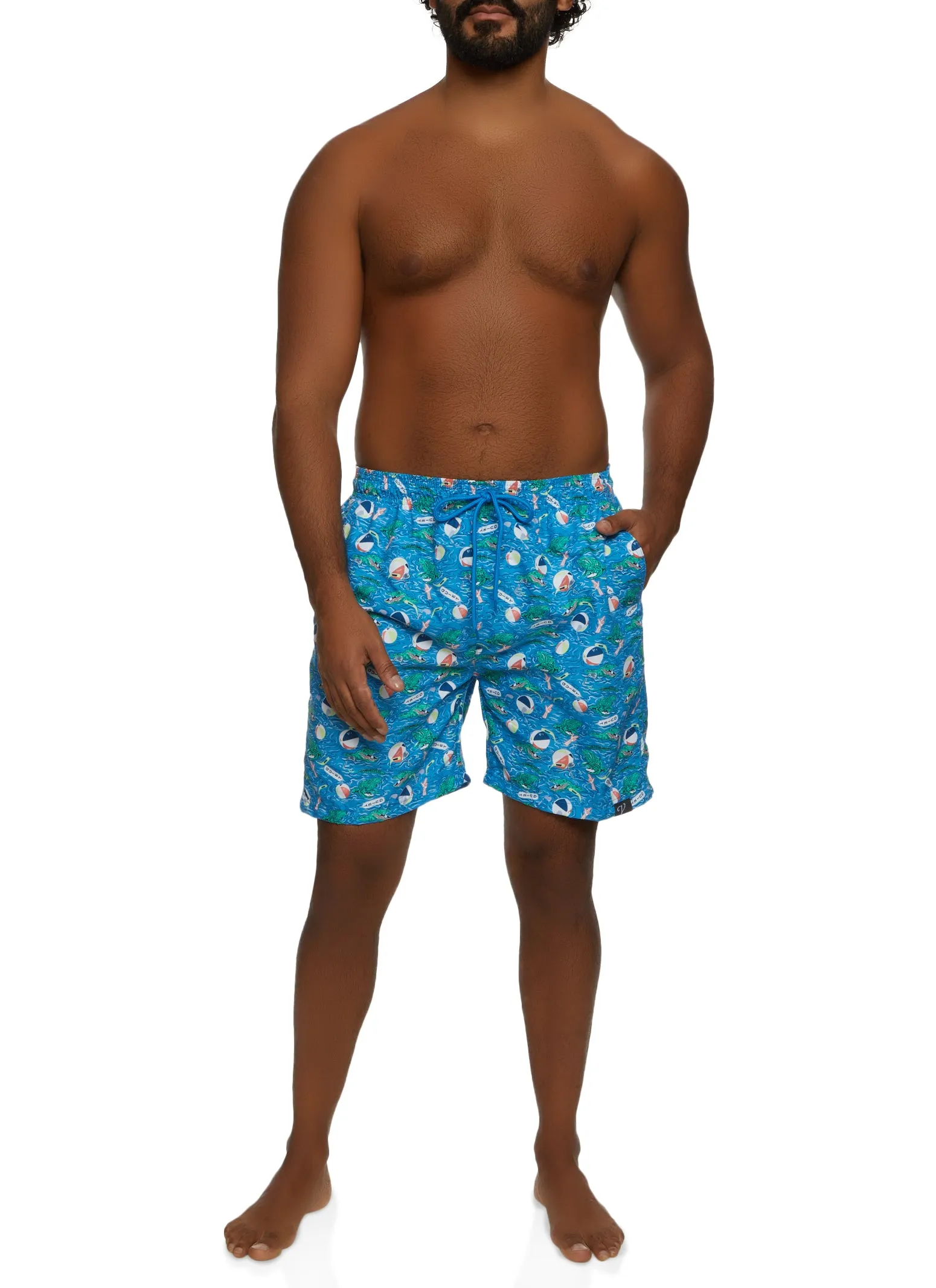 Mens Printed Swim Trunks sold by Rainbow product image thumbnail 2