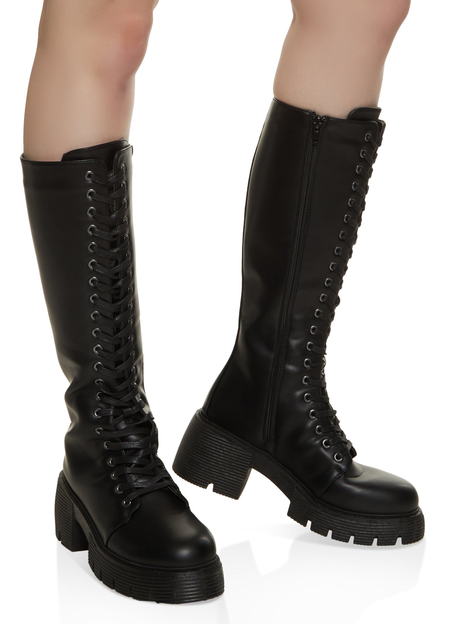 Knee High Combat Boots sold by Rainbow product image thumbnail 2