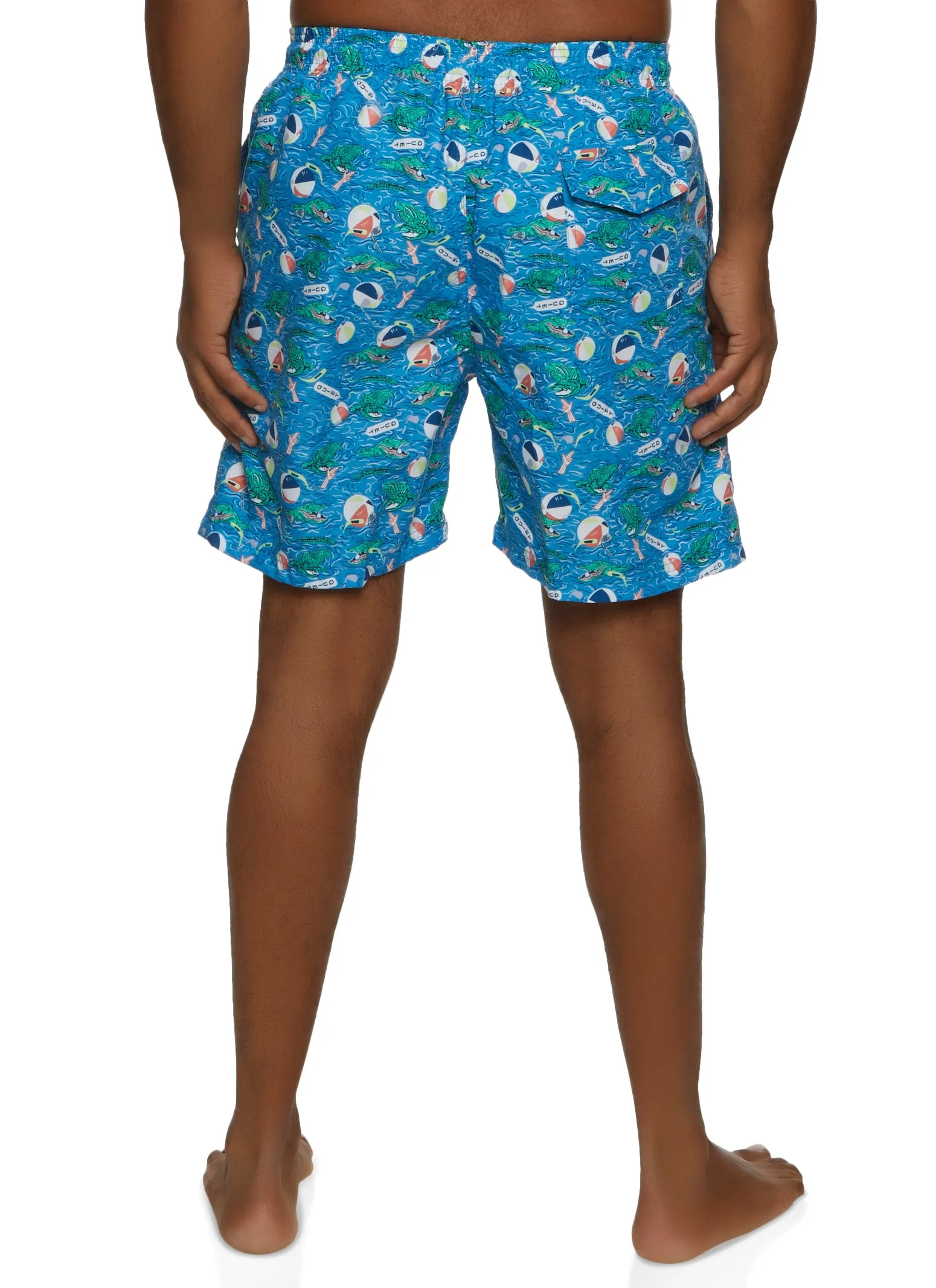 Mens Printed Swim Trunks sold by Rainbow product image thumbnail 3