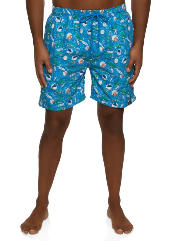 Mens Printed Swim Trunks sold by Rainbow