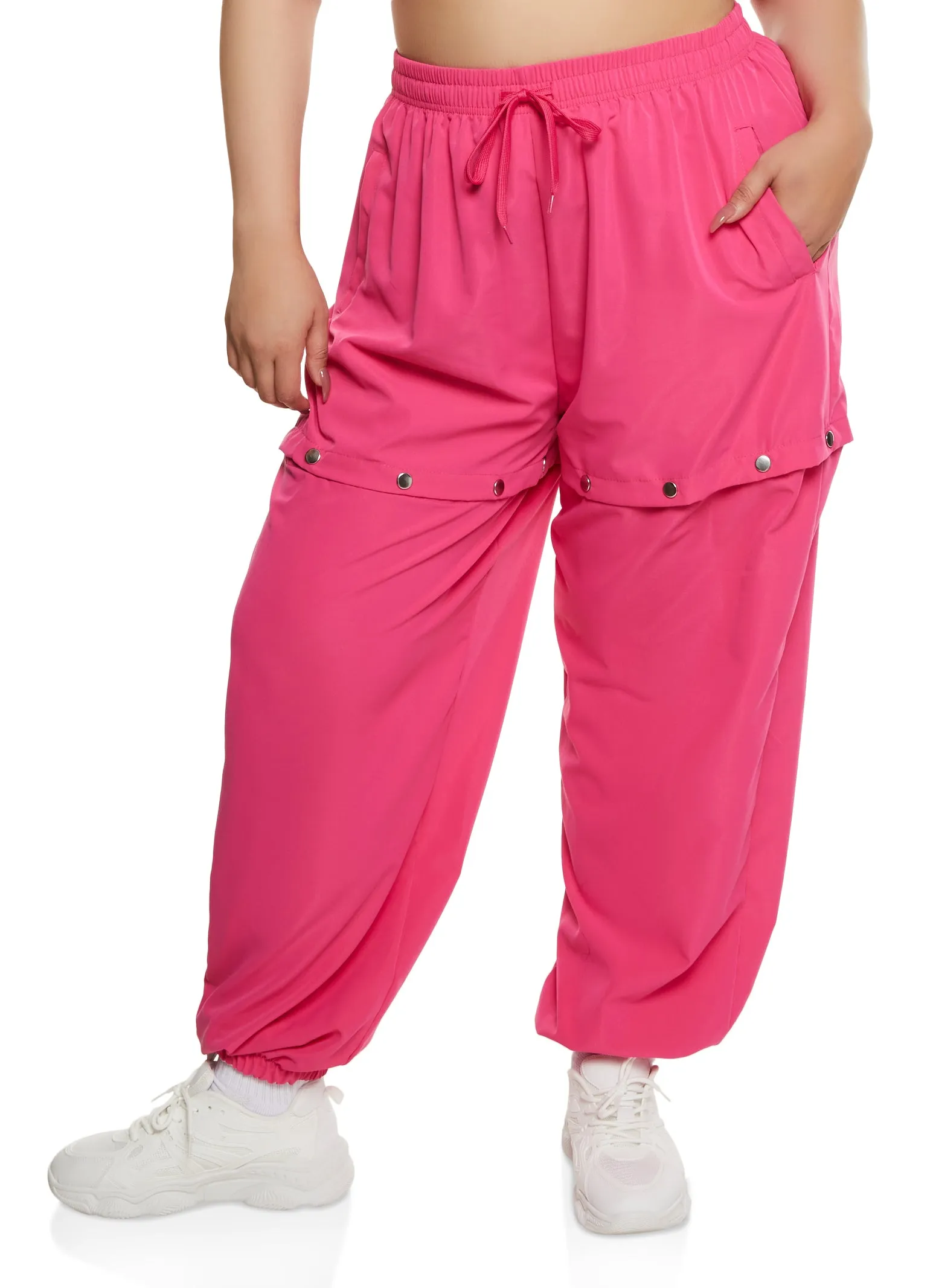 Plus Size Snap Button Tear Away Joggers sold by Rainbow product image thumbnail 2