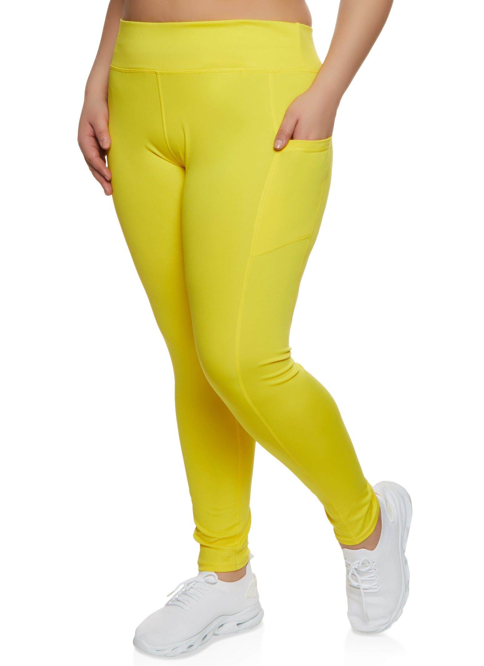Plus Size Decorative Stitch Side Pocket Leggings sold by Rainbow product image thumbnail 2