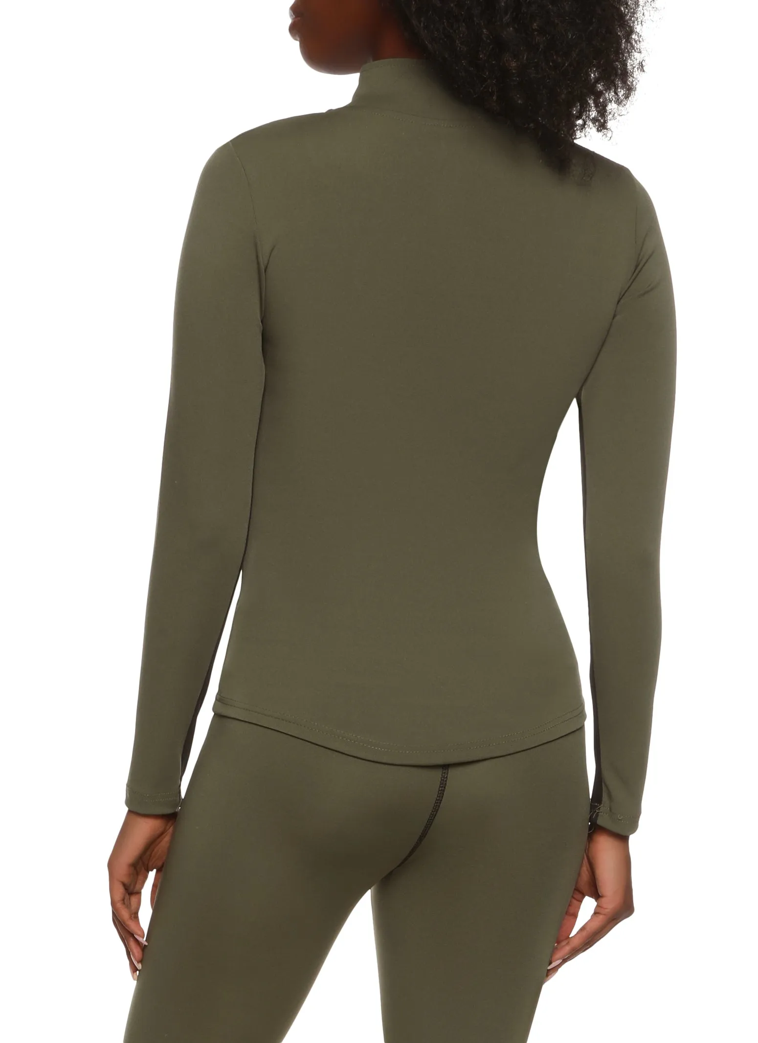 Mock Neck Zip Front Track Jacket sold by Rainbow product image thumbnail 3