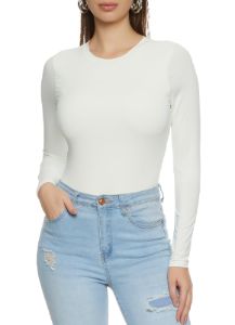 Crew Neck Long Sleeve Bodysuit sold by Rainbow