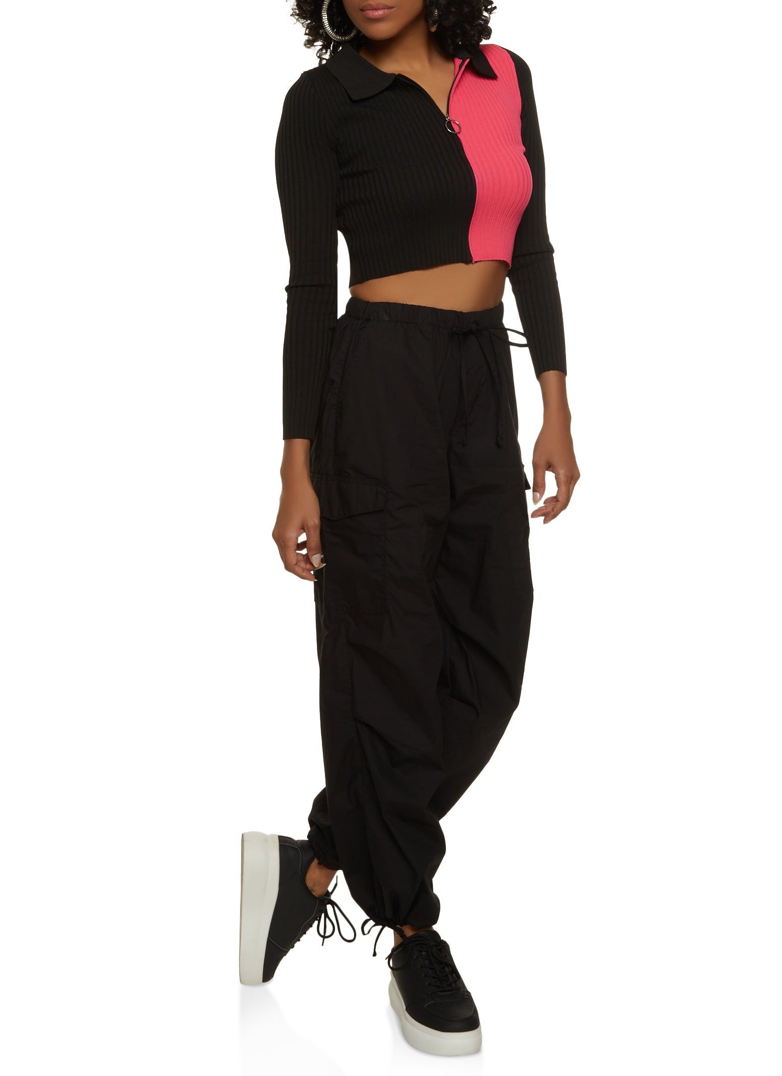 Nylon Drawstring Cargo Pants sold by Rainbow product image thumbnail 2