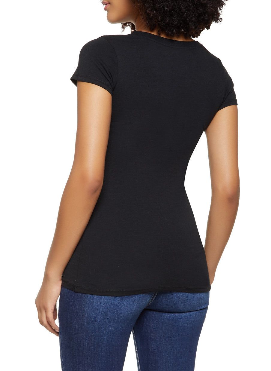 Basic Crew Neck Tee sold by Rainbow product image thumbnail 2