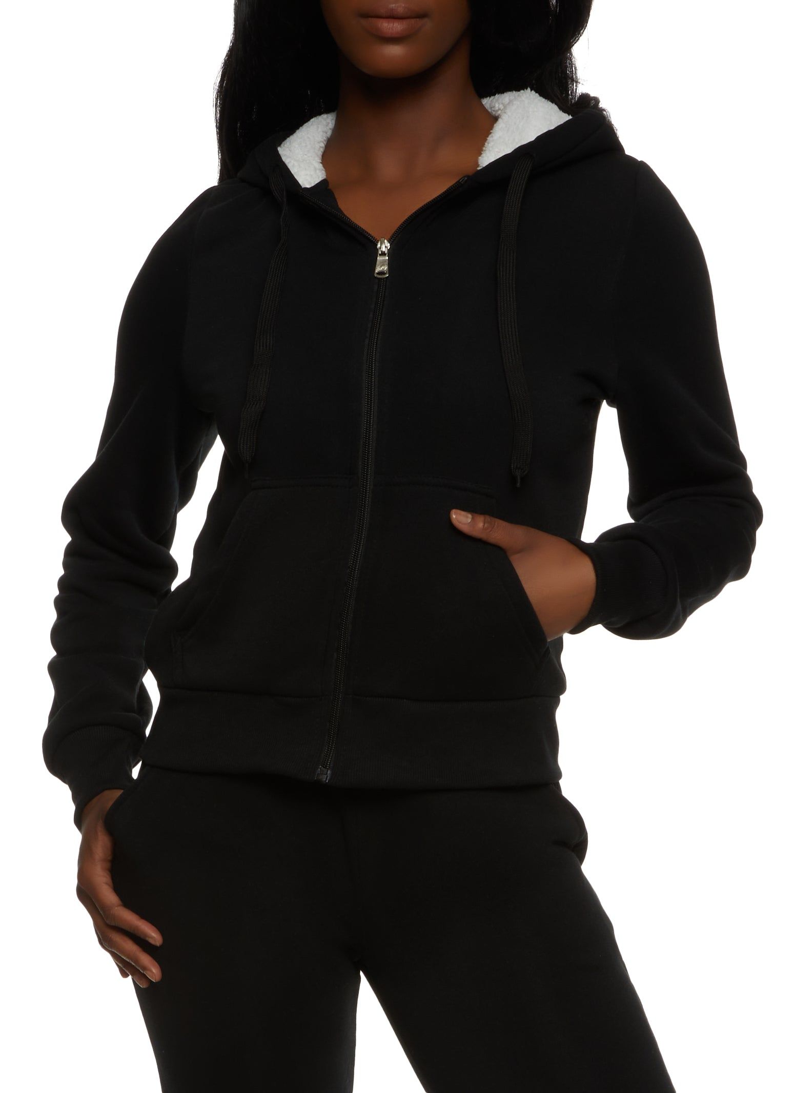 Zip Up Fleece Hoodie sold by Rainbow