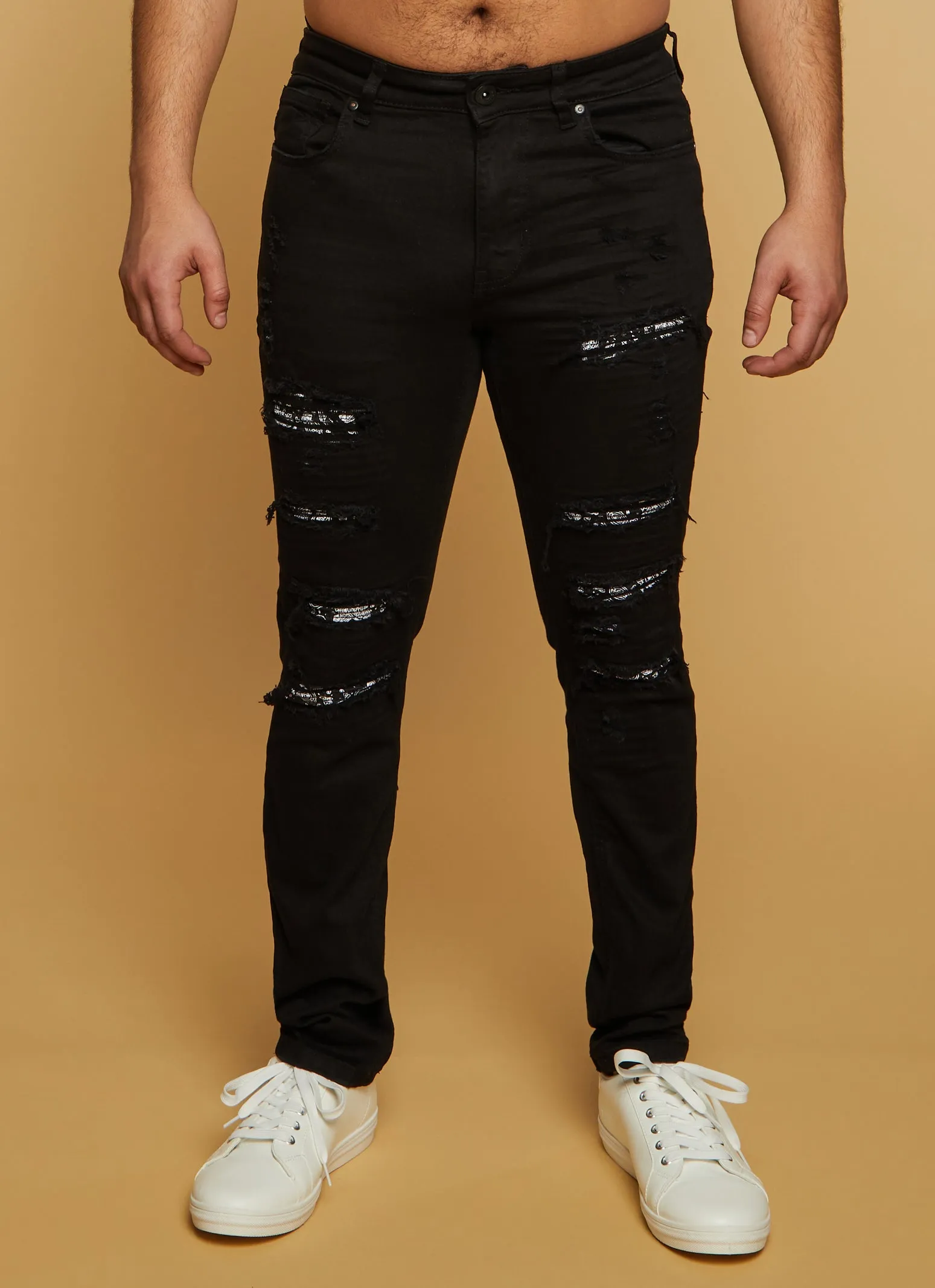 Mens Bandana Skinny Jeans sold by Rainbow product image thumbnail 2