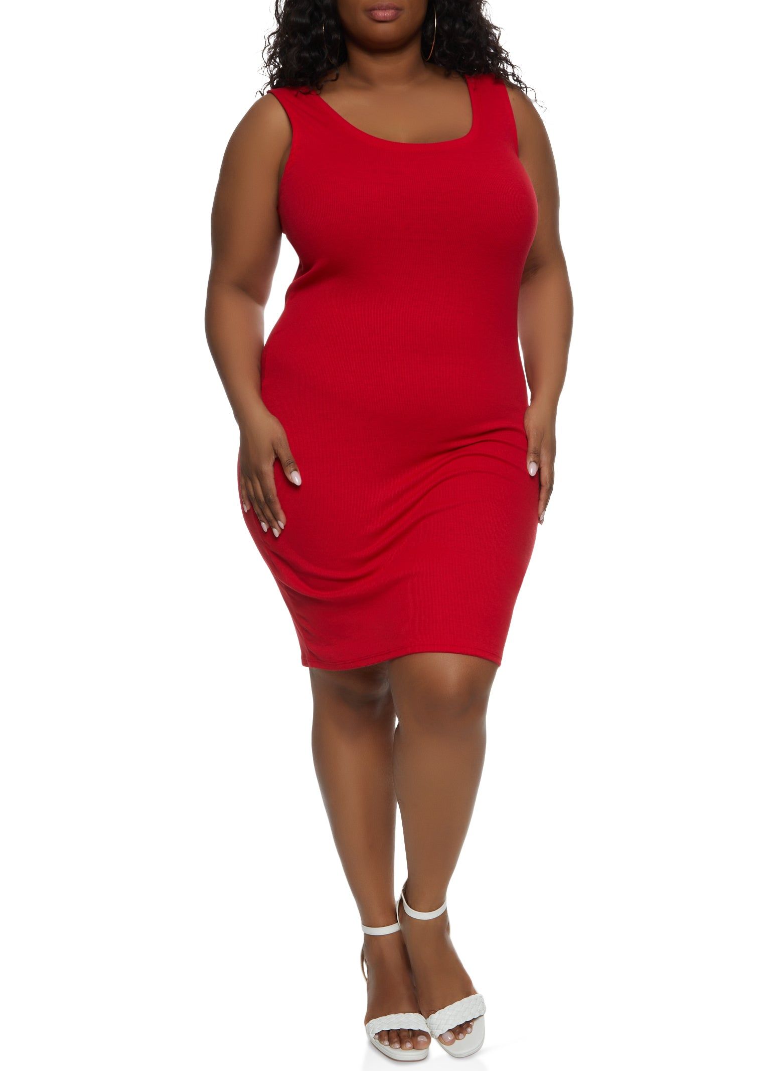 Plus Size Scoop Neck Midi Dress sold by Rainbow product image thumbnail 2