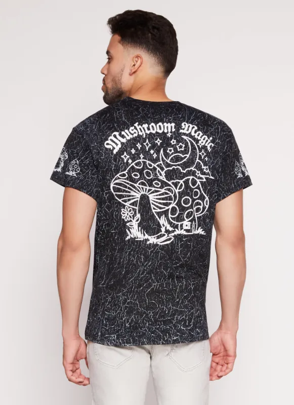Mens Mushroom Magic Graphic T Shirt sold by Rainbow