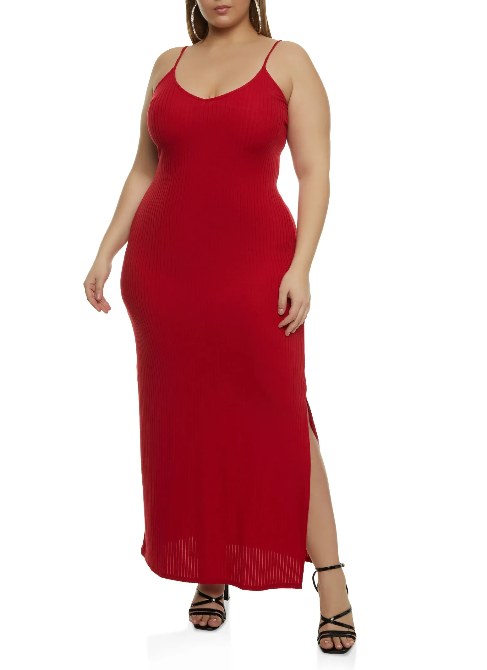 Plus Size Rib Knit Maxi Dress sold by Rainbow product image thumbnail 2