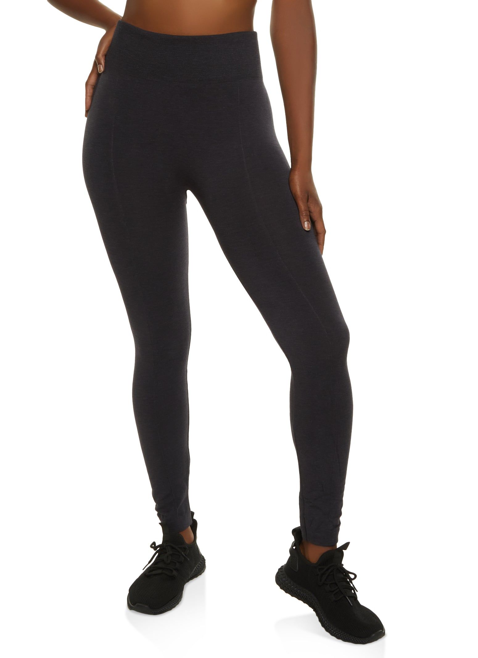 Basic Fleece High Waist Seamless Leggings sold by Rainbow