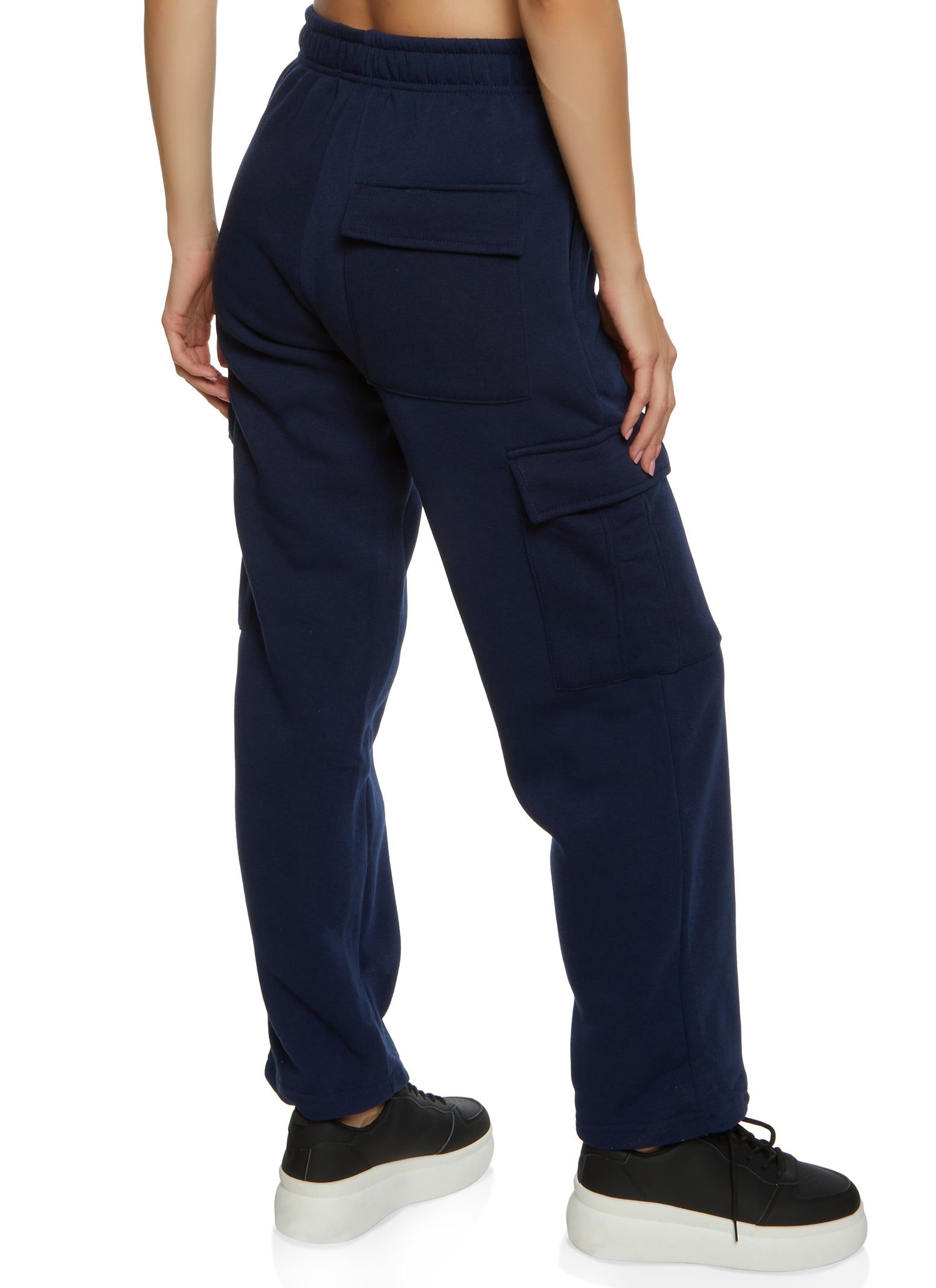 Fleece Cargo Pocket Straight Leg Sweatpants sold by Rainbow product image thumbnail 2