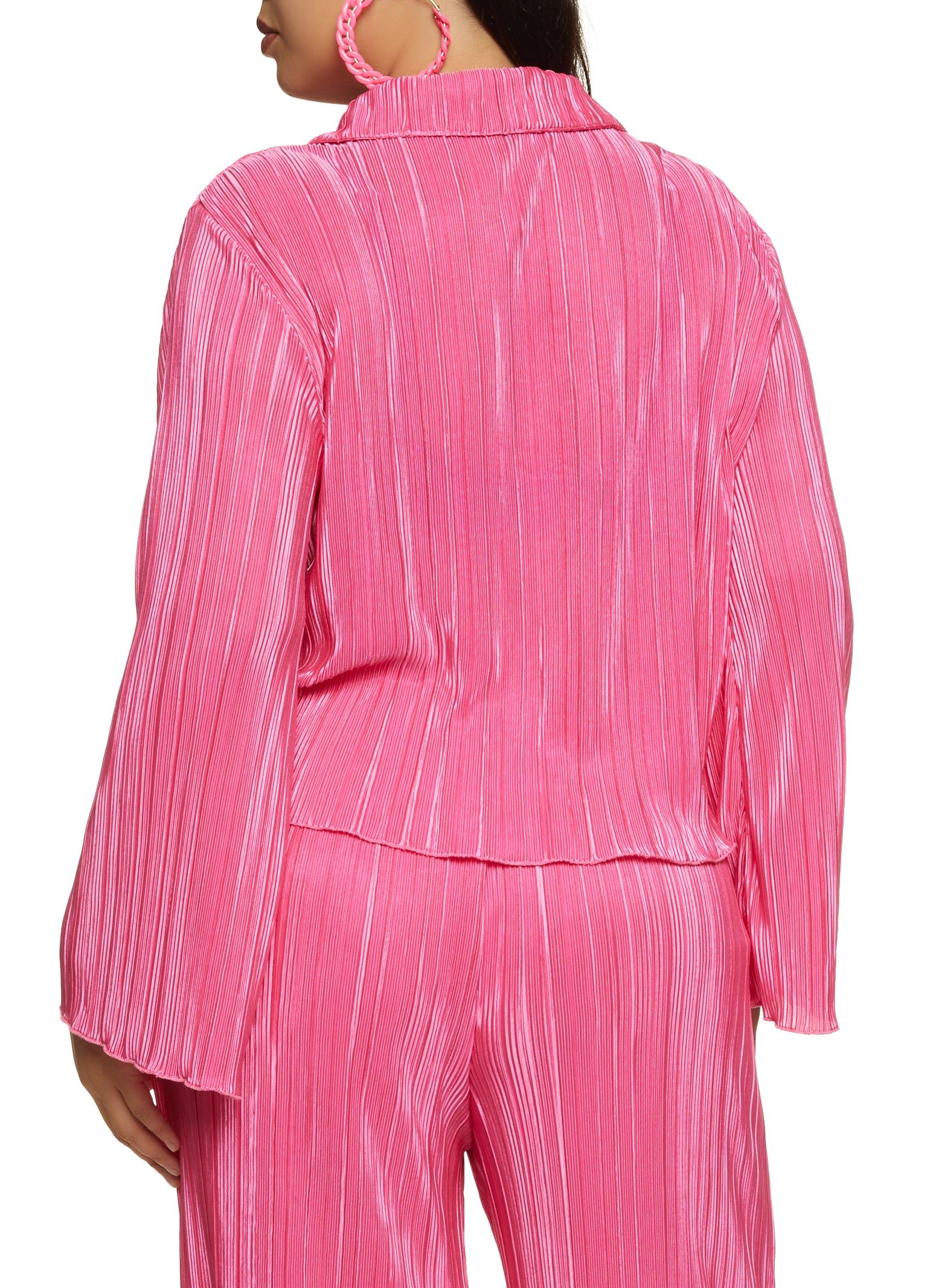 Plus Size Plisse Button Front Top sold by Rainbow product image thumbnail 3