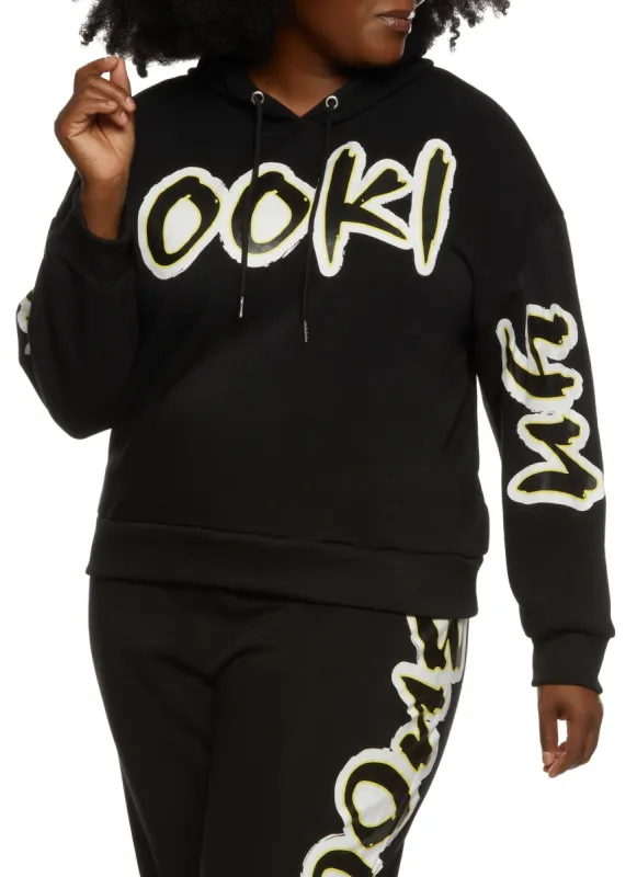 Plus Size Brooklyn Graphic Pullover Hoodie sold by Rainbow